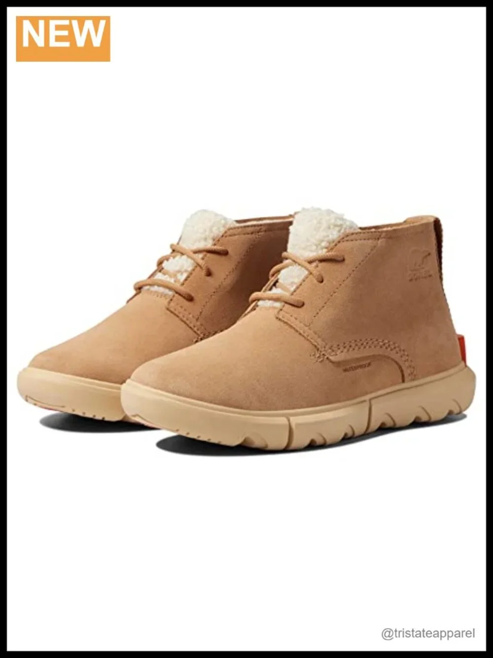 Women's Waterproof Lace-Up Leather Snow Boots with Faux Fur Trim